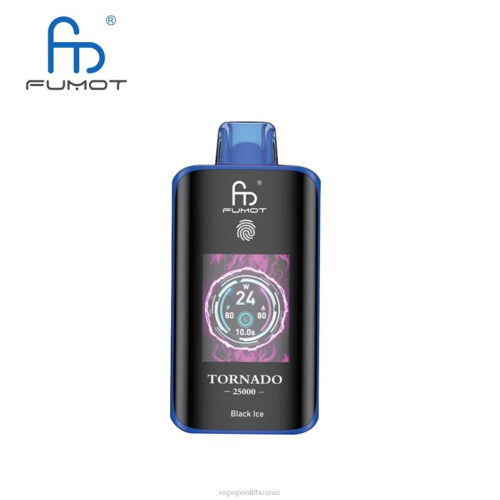 Fumot Tornado 25000 vienkartinių vape juodas ledas B66B2 Vape Mod