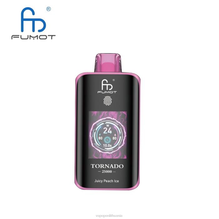 Fumot Tornado 25000 vienkartinių vape sultingas persikų ledas B66B7 Vape Mod