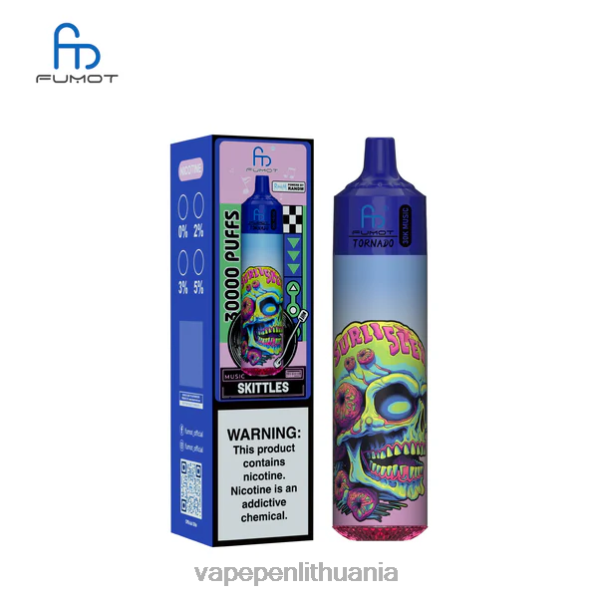 Fumot Tornado 30k muzika kėgliai DN60L24 - Vape Pen