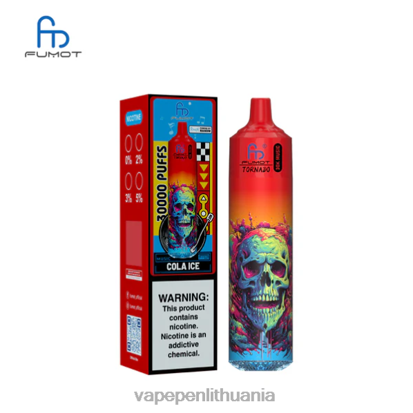Fumot Tornado 30k muzika kolos ledų DN60L9 - Vape Pen