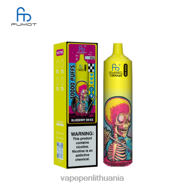 Fumot Tornado 30k muzika mėlynės ant ledo DN60L4 - Vape Pen