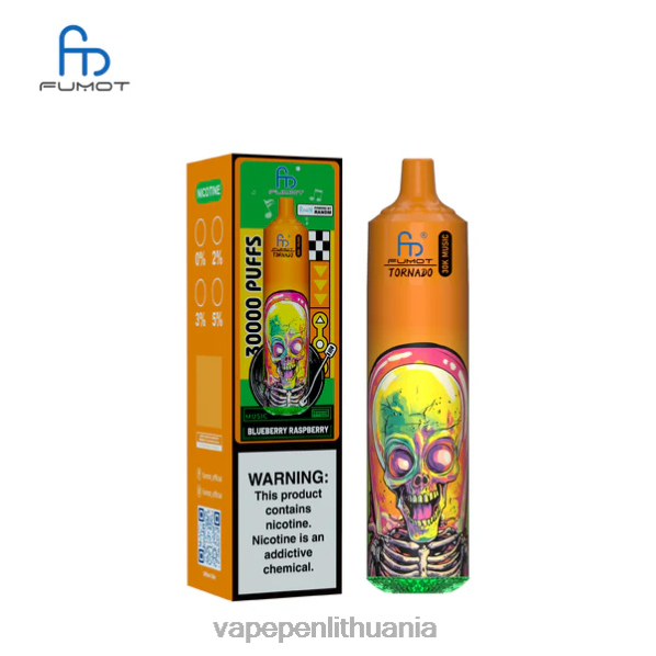 Fumot Tornado 30k muzika mėlynių aviečių DN60L5 - Vape Skystis