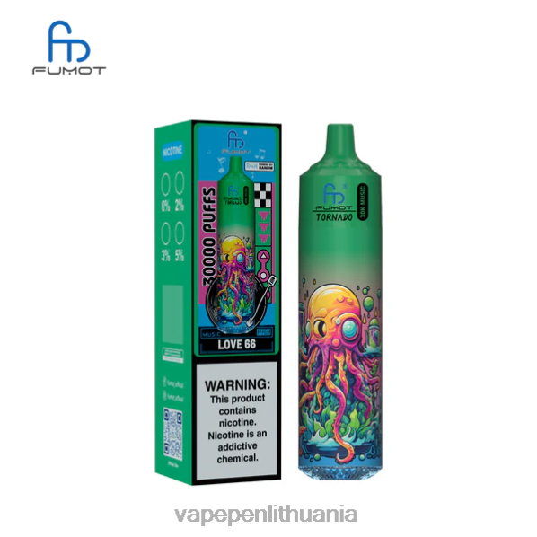 Fumot Tornado 30k muzika meilė 66 DN60L16 - Vape Lietuva