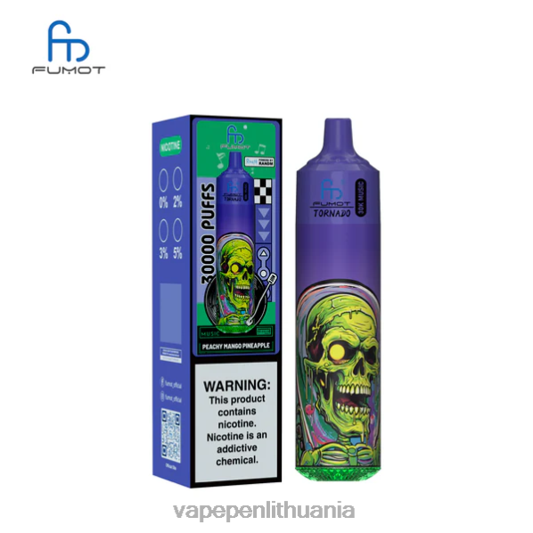 Fumot Tornado 30k muzika persikų mango ananasai DN60L21 - Vape Lietuva