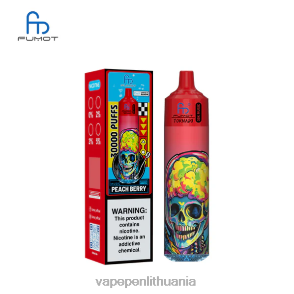 Fumot Tornado 30k muzika persikų uogos DN60L19 - Vape Pen
