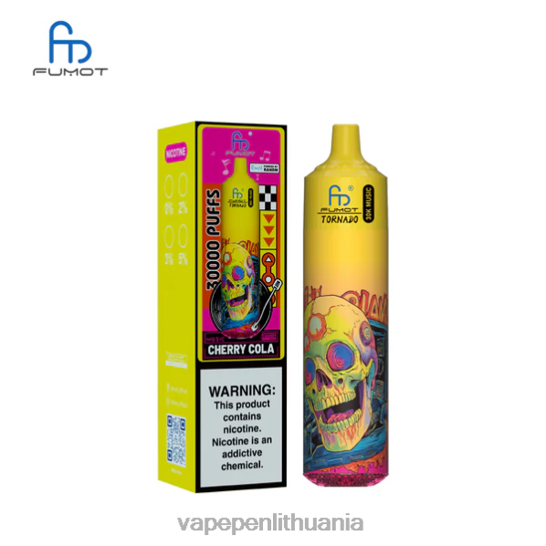 Fumot Tornado 30k muzika vyšnių kola DN60L8 - Vape Liquid