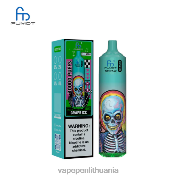 Fumot Tornado 30k muzika vynuogių ledas DN60L13 - Vape Liquid