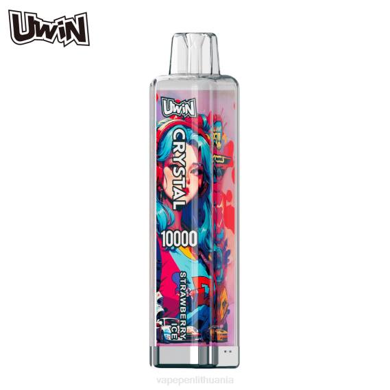 UWIN CRYSTAL 10000 vienkartinių garų braškių ledų 424D9 - Vape Pen