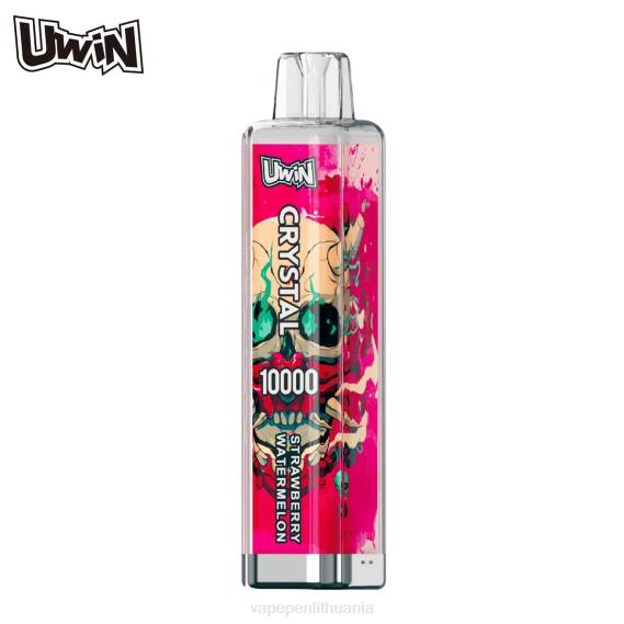 UWIN CRYSTAL 10000 vienkartinių garų braškinis arbūzas 424D3 - Vape Liquid
