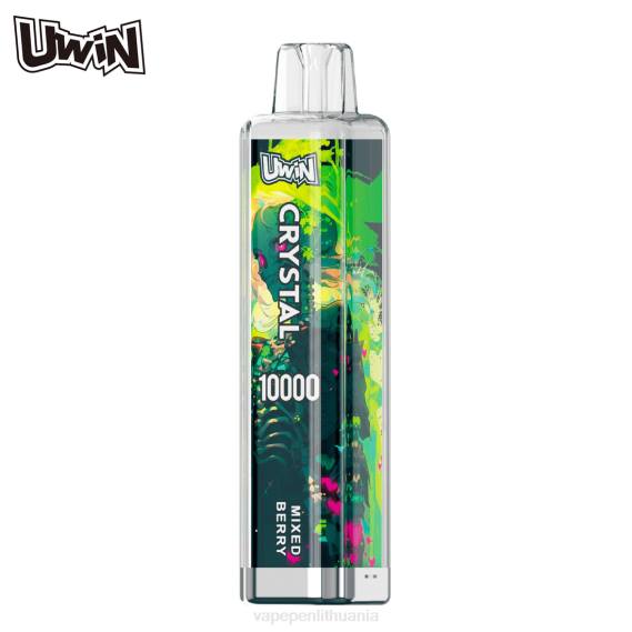 UWIN CRYSTAL 10000 vienkartinių garų mišrios uogos 424D14 - Vape Pen