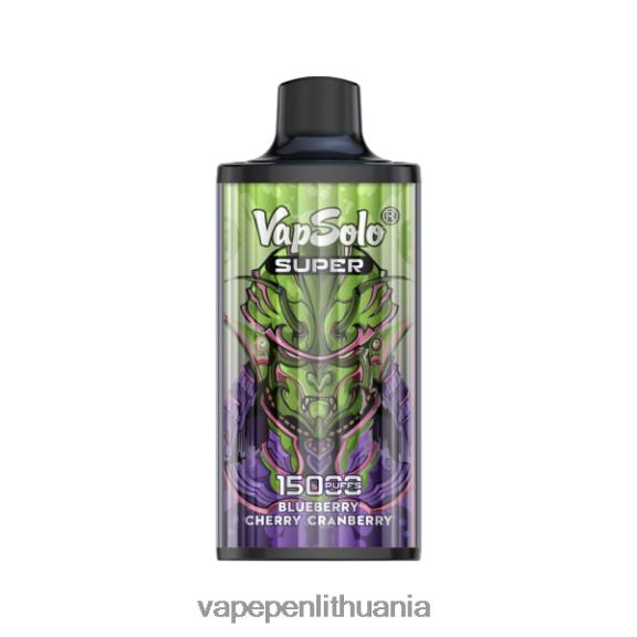 Vapsolo SUPER vienkartiniai garai mėlynė vyšnia spanguolė 8TR08Z128 - Vape Liquid