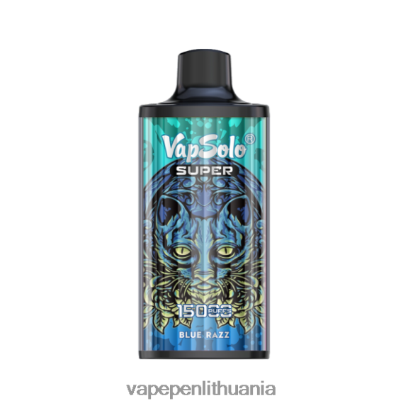 Vapsolo SUPER vienkartiniai garai mėlynas razz 8TR08Z126 - Vape Lietuva