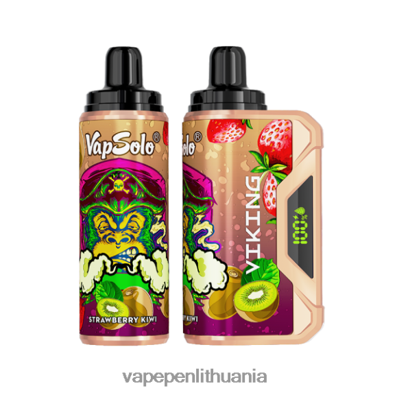 Vapsolo VIKING vienkartiniai garai braškių kivi 8TR08Z156 - Vape Lietuva