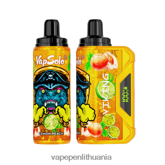Vapsolo VIKING vienkartiniai garai citrininis persikas 8TR08Z153 - Vape Liquid