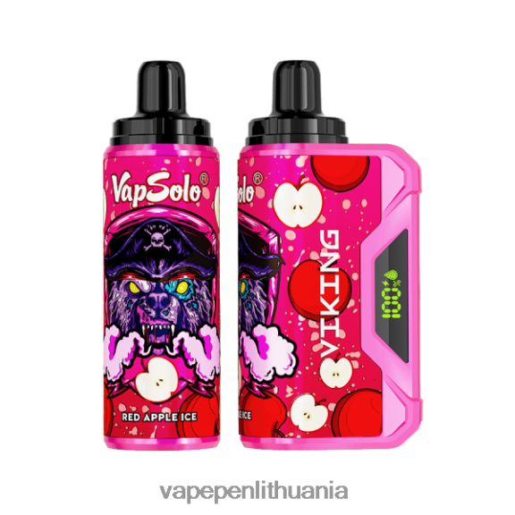 Vapsolo VIKING vienkartiniai garai raudonų obuolių ledas 8TR08Z154 - Vape Pen