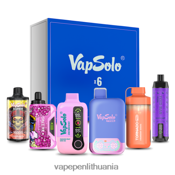 Vapsolo staigmenų dėžutės komplektas atsitiktiniai skoniai 8TR08Z137 - Vape Mod
