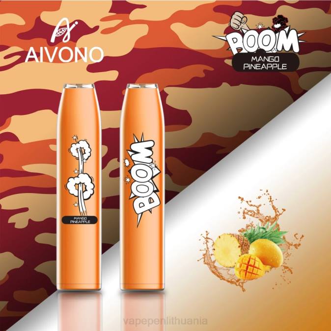 Aivono AIM BOOM 600 mango ananasas D060360 - Vape Skystis