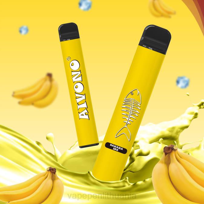 Aivono AIM FISHBONE 600 bananų ledas D060276 - Vape Lietuva