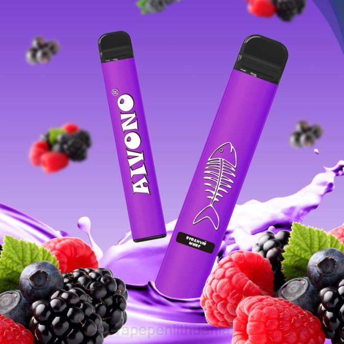 Aivono AIM FISHBONE 600 mišrios uogos D060285 - Vape Skystis