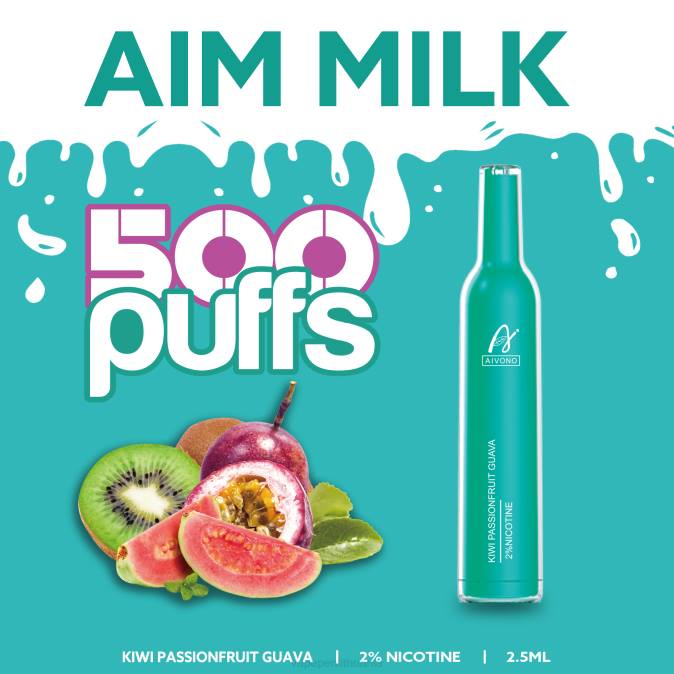 Aivono AIM MILK 500 kivi pasiflorų gvajava D060272 - Vape Mod