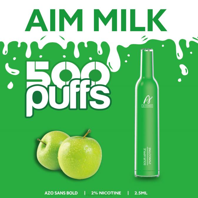 Aivono AIM MILK 500 rūgštus obuolys D060267 - Vape Mod