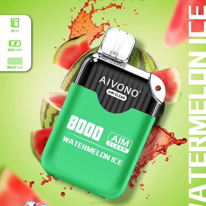 Aivono AIM CLEAR 8000 arbūzų ledas D060204 - Vape Pen