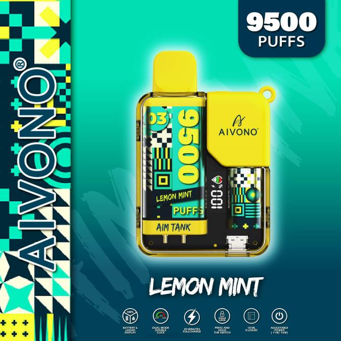 Aivono AIM TANK 9500 citrinų mėtų D06035 - Vape Skystis