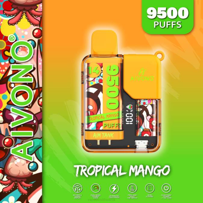 Aivono AIM TANK 9500 tropinis mangas D06039 - Vape Pen