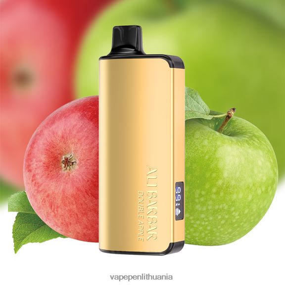 Alibarbar Ingot 9000 vienkartinių vape dvigubas obuolys 8TR08Z28 - Vape Liquid