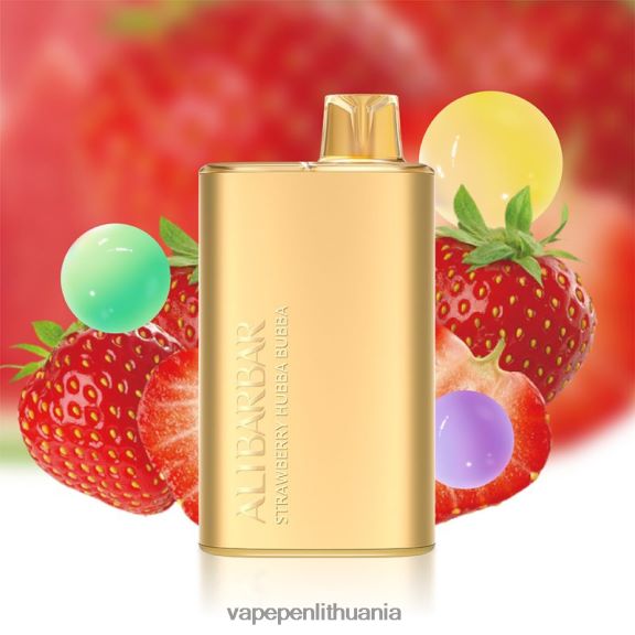 Alibarbar Rich 8000 vienkartinių vape braškių hubba bubba 8TR08Z12 - Vape Mod