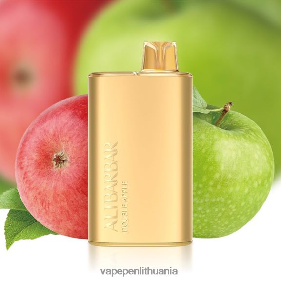 Alibarbar Rich 8000 vienkartinių vape dvigubas obuolys 8TR08Z5 - Vape Skystis