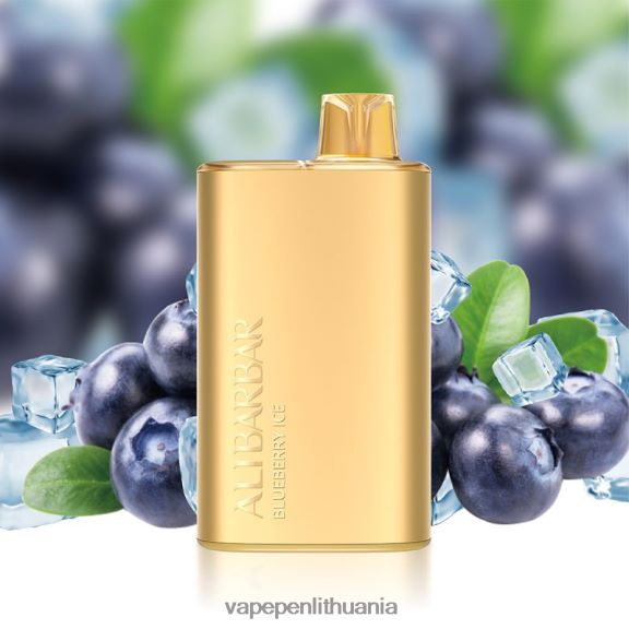 Alibarbar Rich 8000 vienkartinių vape mėlynių ledų 8TR08Z3 - Vape Liquid