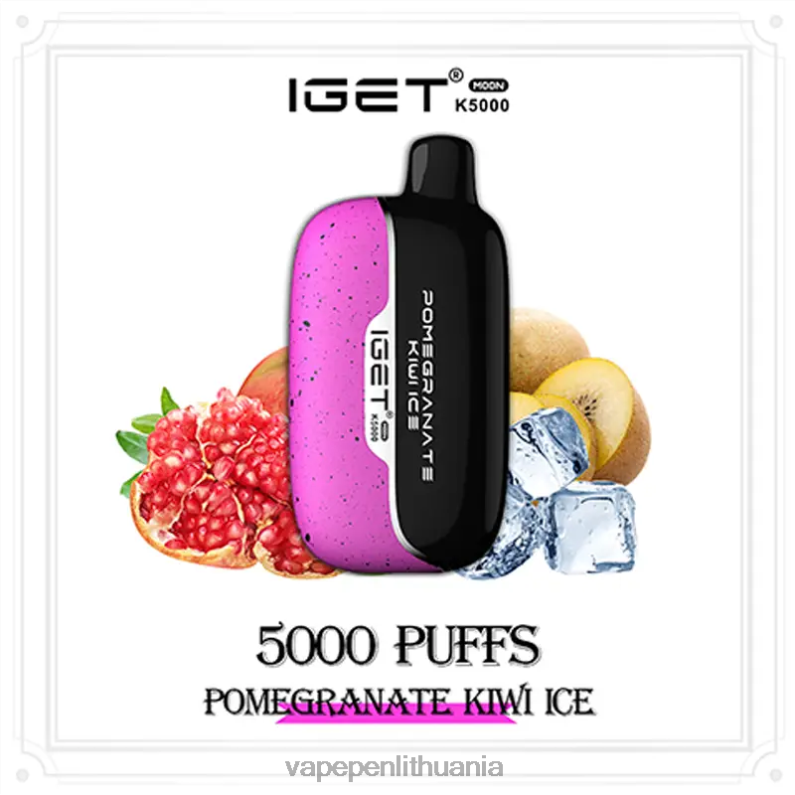 IGET Moon 5000 tūkst granatų kivių ledas 8288417 - Vape Mod