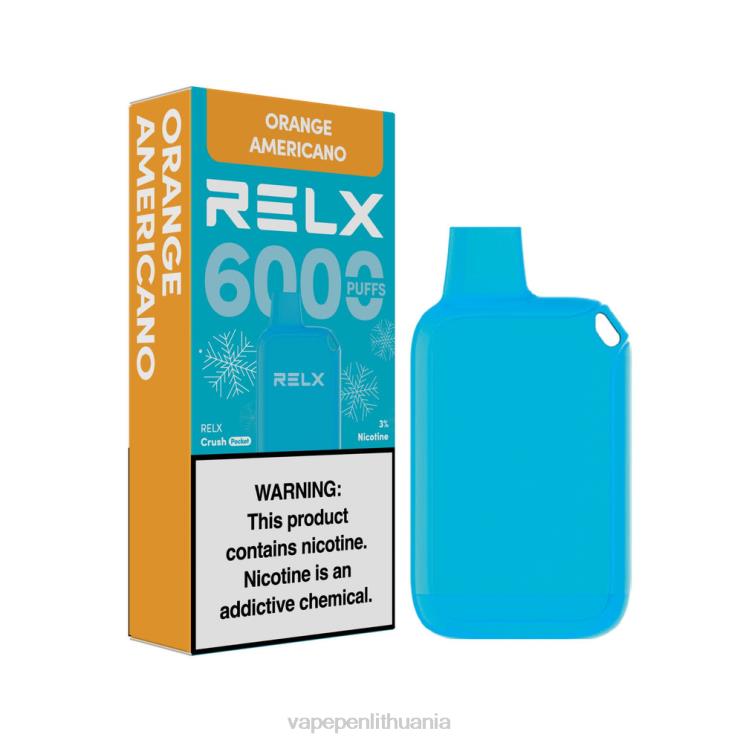 RELX Crush Pocket 6000 ledo oranžinis amerikietis FZ4B615 Vape Skystis