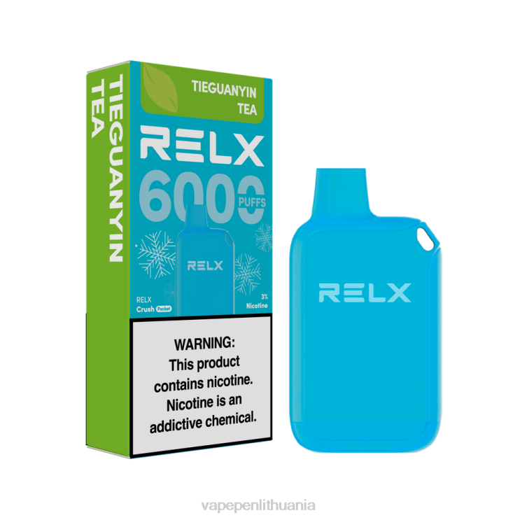 RELX Crush Pocket 6000 ledo tieguanyin arbata FZ4B622 Vape Mod