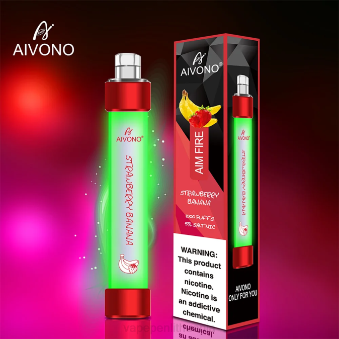 Aivono AIM FIRE 1000 braškinis bananas D060332 - Vape Mod