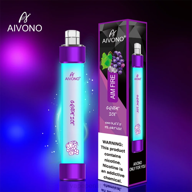 Aivono AIM FIRE 1000 vynuogių ledas D060329 - Vape Pen