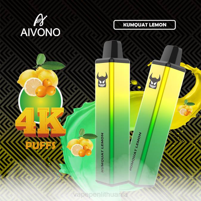 Aivono AIM FREAK 4000 kumquat citrina D060256 - Vape Lietuva