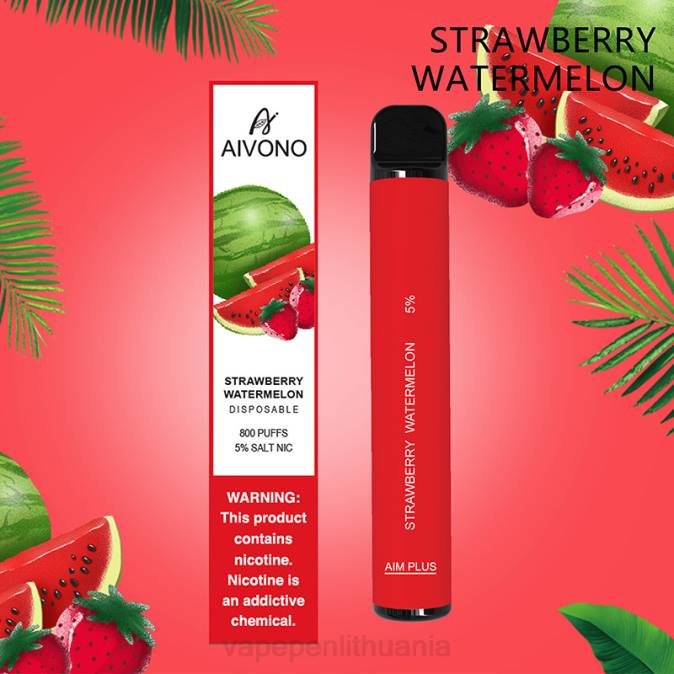 Aivono AIM PLUS 800 braškinis arbūzas D060196 - Vape Lietuva