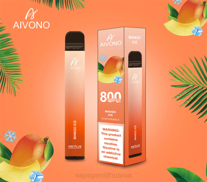 Aivono AIM PLUS 800 mangų ledas D060184 - Vape Pen
