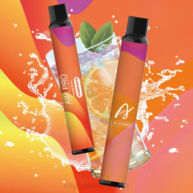 Aivono AIM PRO 1500 apelsinų soda D060165 - Vape Skystis