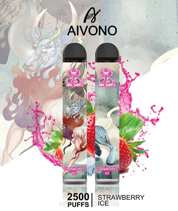 Aivono AIM SNAKE 2500 braškių ledų D060319 - Vape Pen