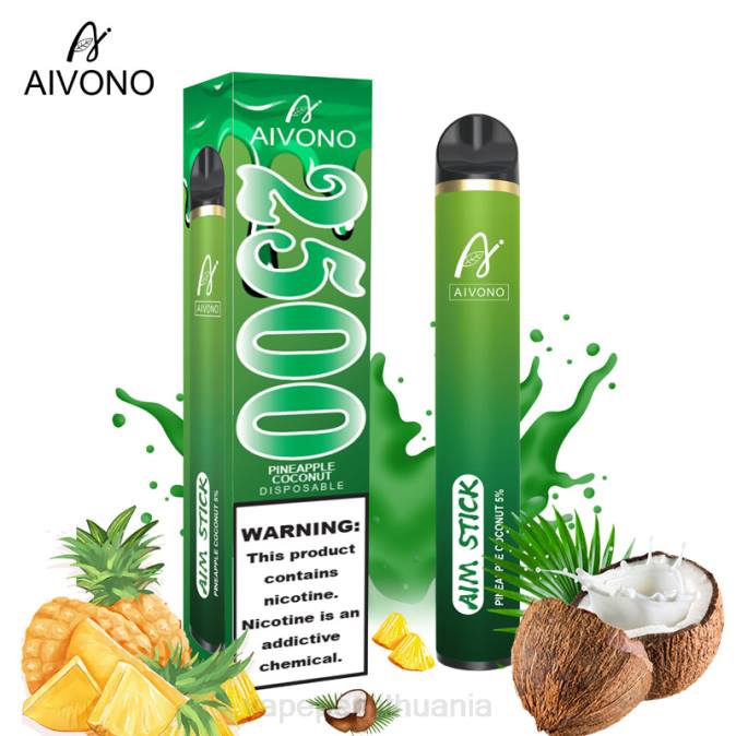Aivono AIM STICK 2500 ananasų kokoso D060153 - Vape Liquid