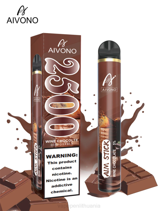 Aivono AIM STICK 2500 vyno šokoladas D060156 - Vape Lietuva