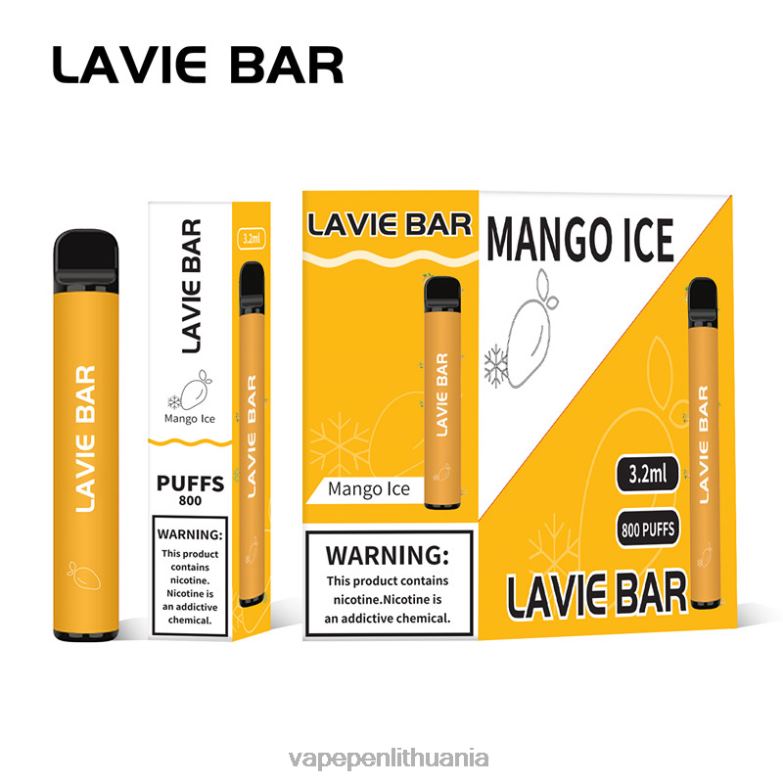 LAVIE BAR 800 įkvėpimų mangų ledas VT88B309 - Vape Pen