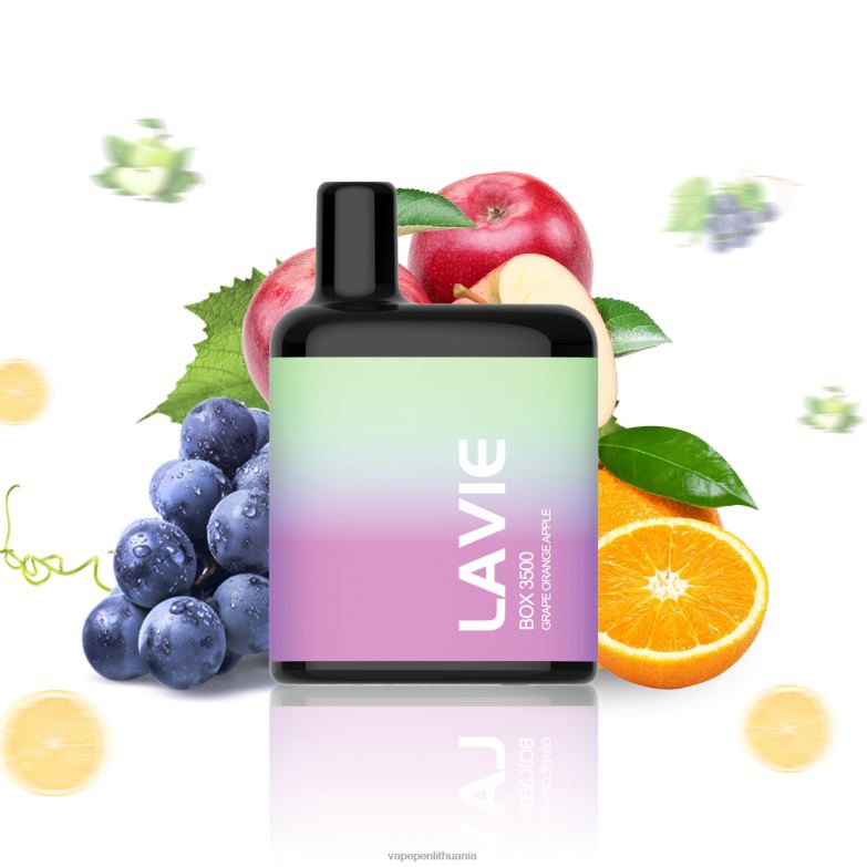 LAVIE BOX 3500 įkvėpimų vynuogių apelsinų obuolių VT88B212 - Vape Mod