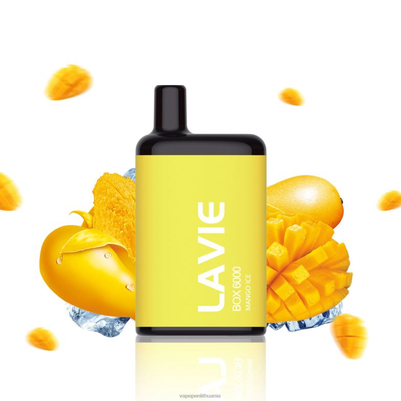 LAVIE BOX 6000 išpūtimų mangų ledas VT88B201 - Vape Lietuva