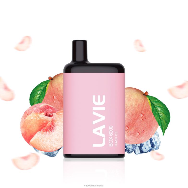 LAVIE BOX 6000 išpūtimų persikų ledas VT88B200 - Vape Skystis