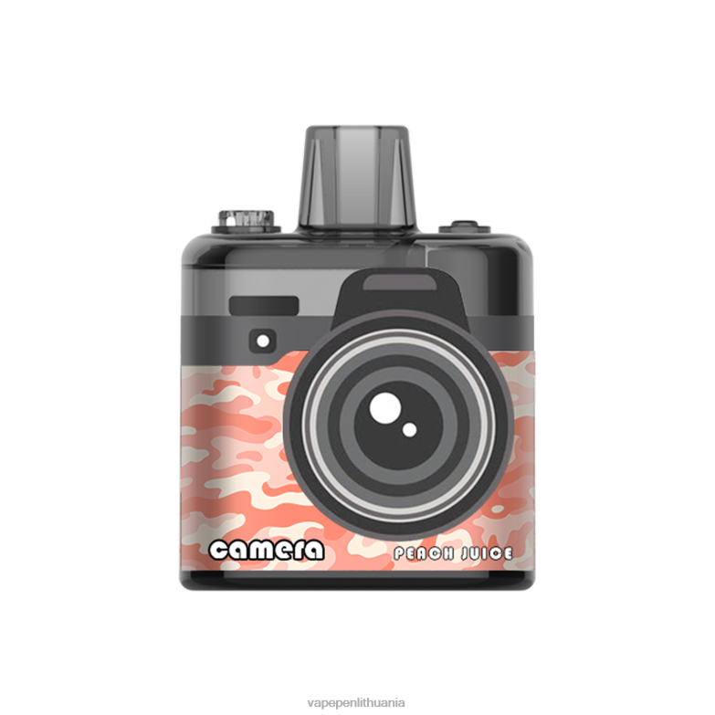 LAVIE Camera 8000 įkvėpimų persikų sultys VT88B174 - Vape Pen