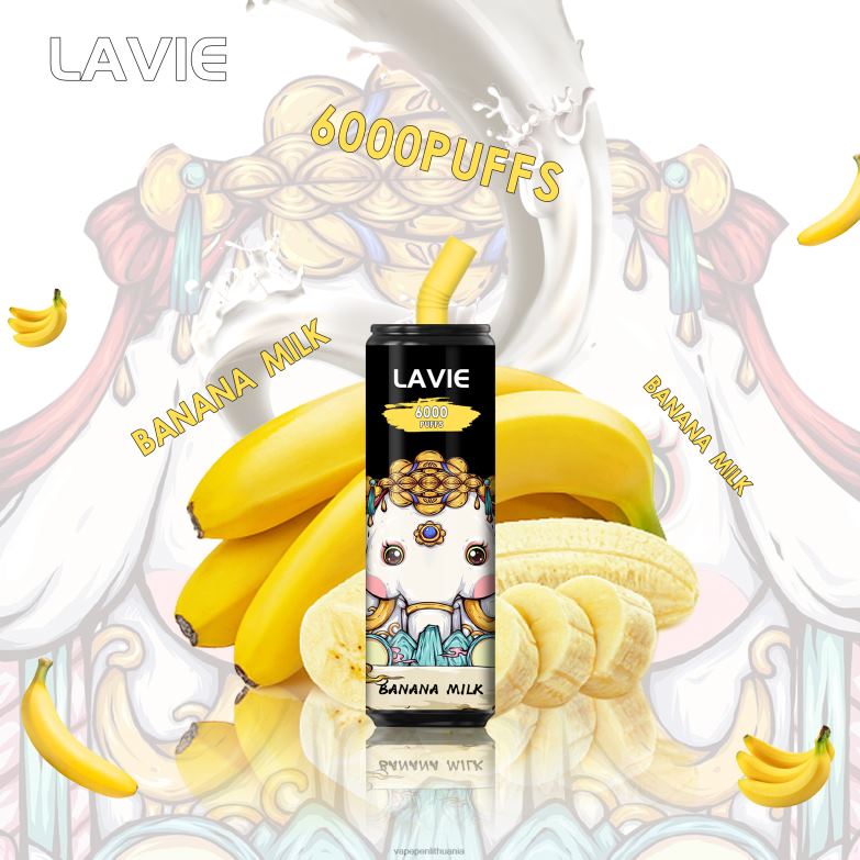 LAVIE Coke BAR 6000 išpūtimų bananų pienas VT88B274 - Vape Pen